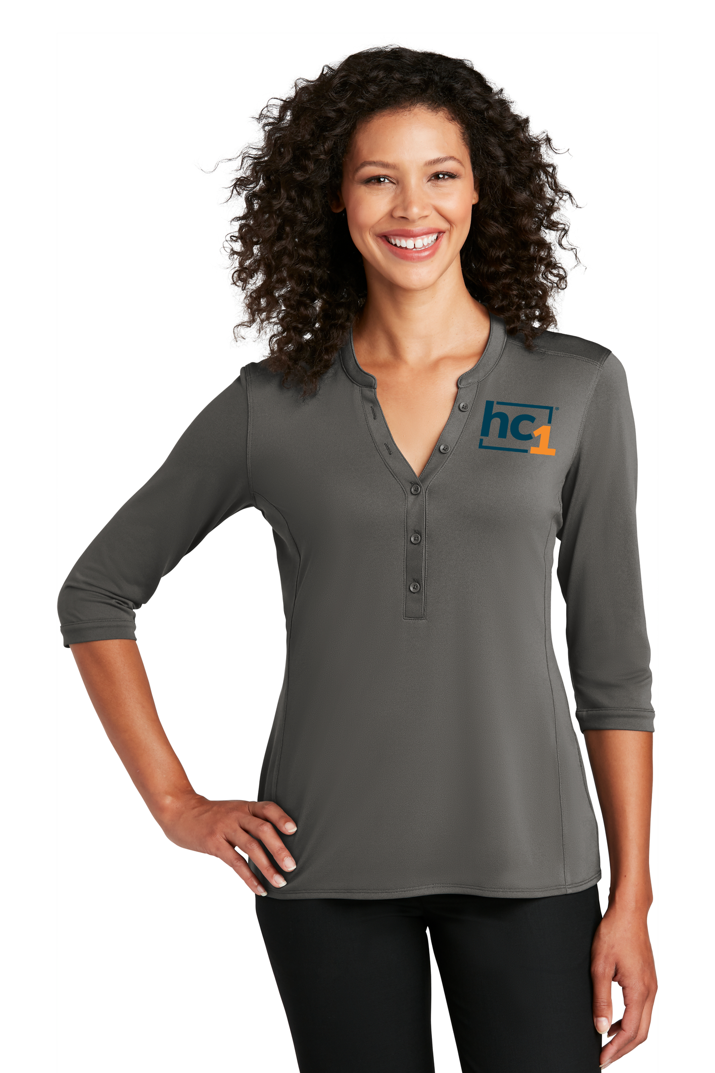 Ladies UV Choice Pique Henley